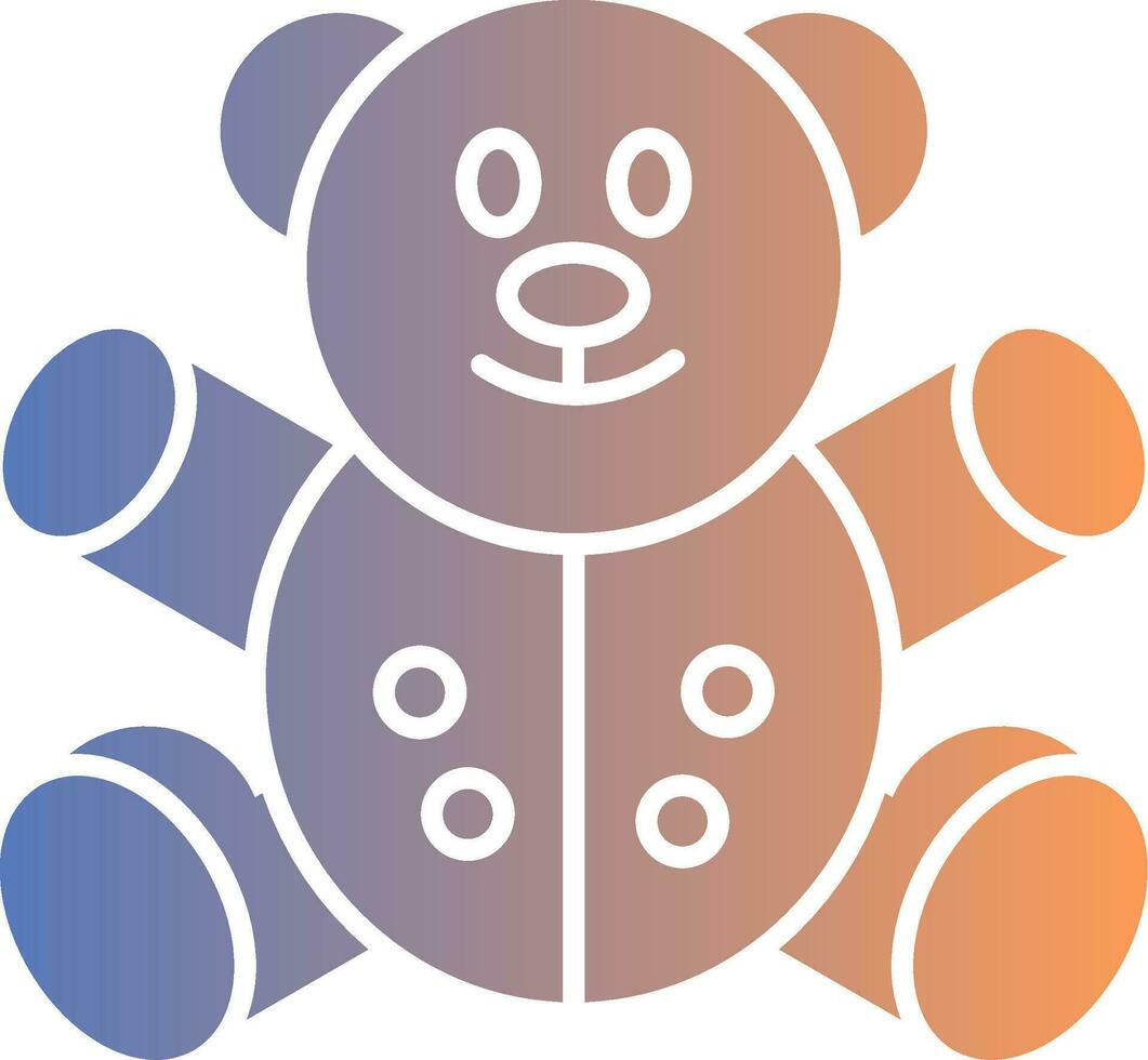Bear Gradient Icon vector