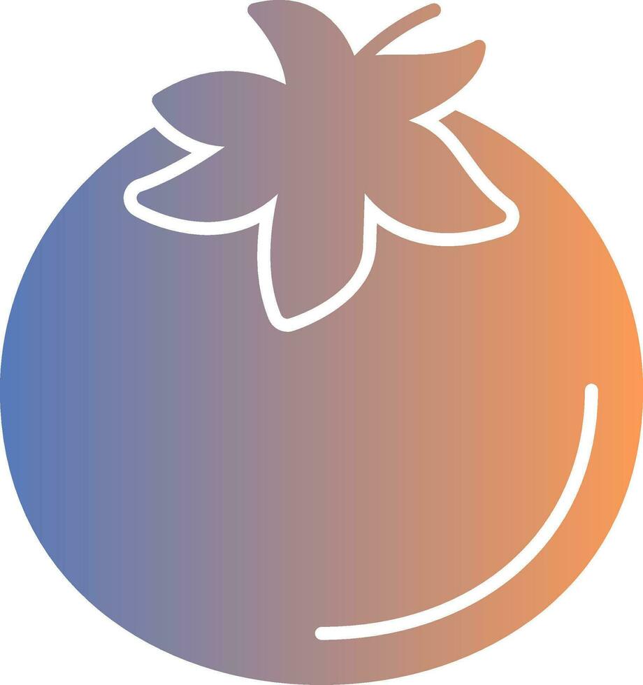 Tomato Gradient Icon vector