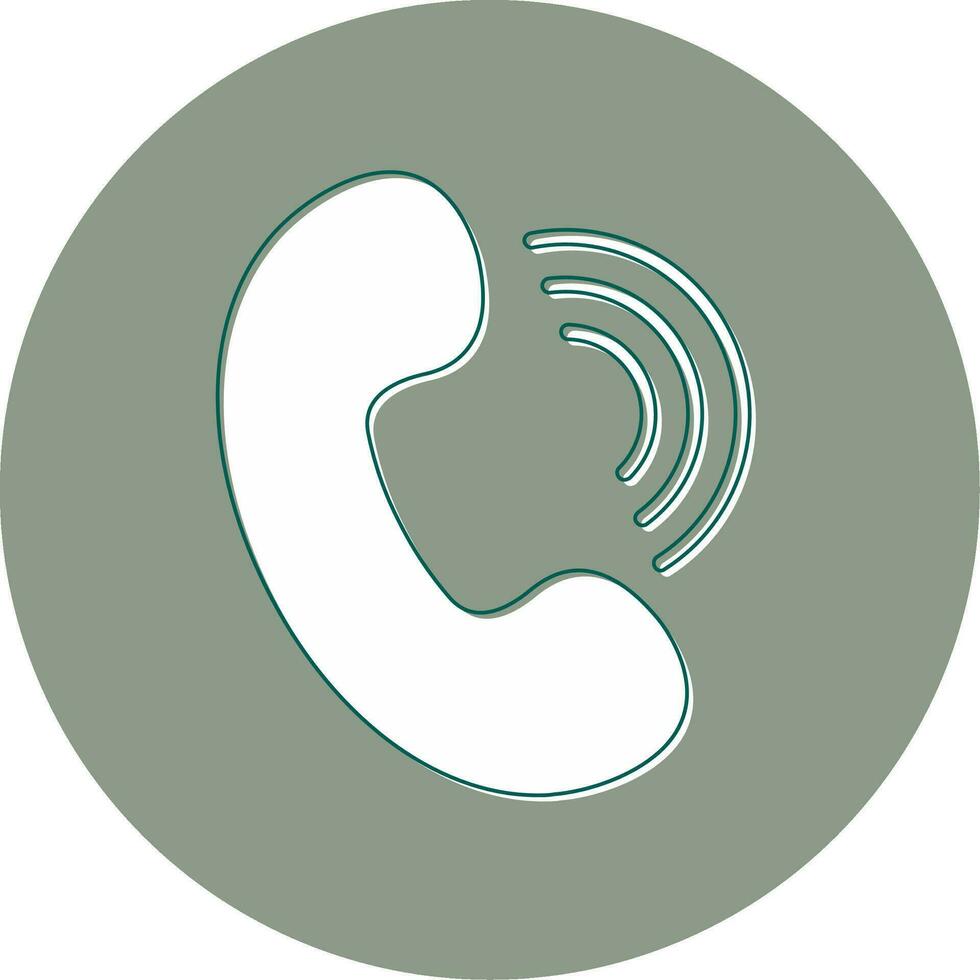 icono de vector de llamada telefónica