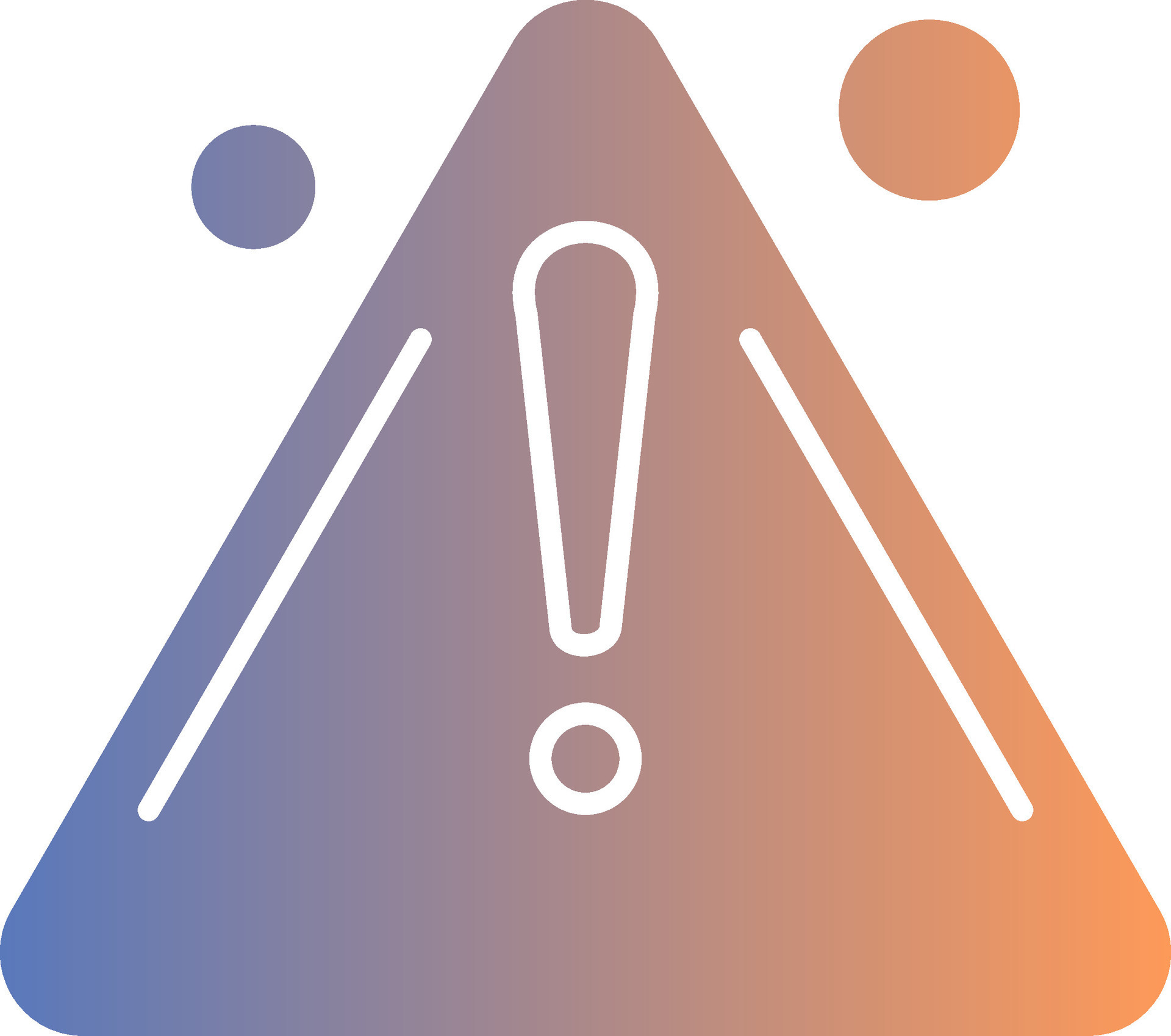 Warning Gradient Icon 36962484 Vector Art at Vecteezy