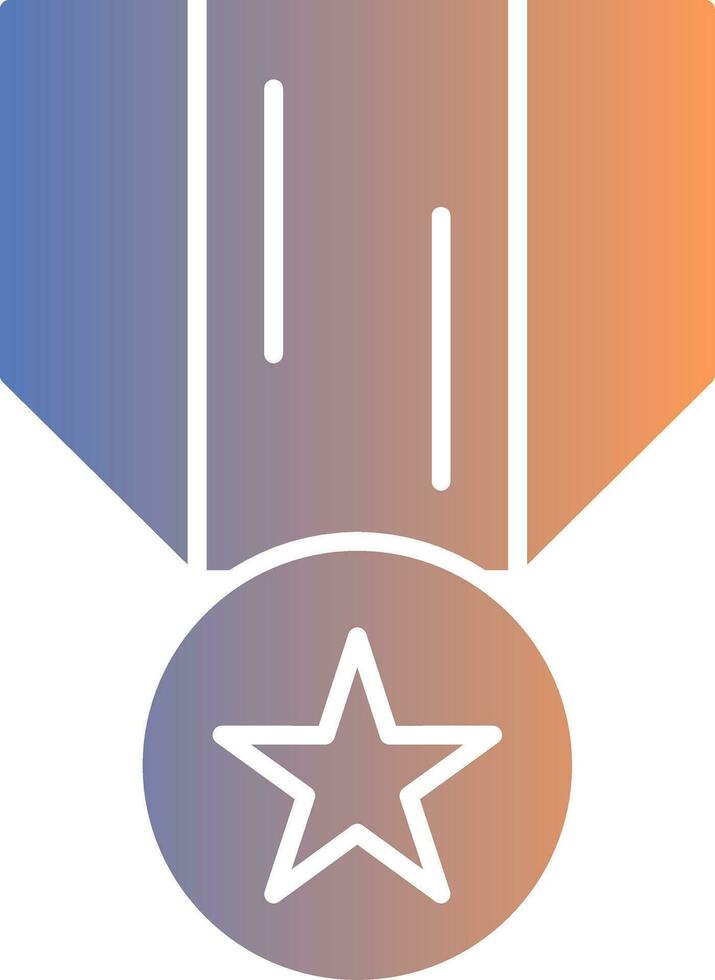 Medal Of Honor Gradient Icon vector