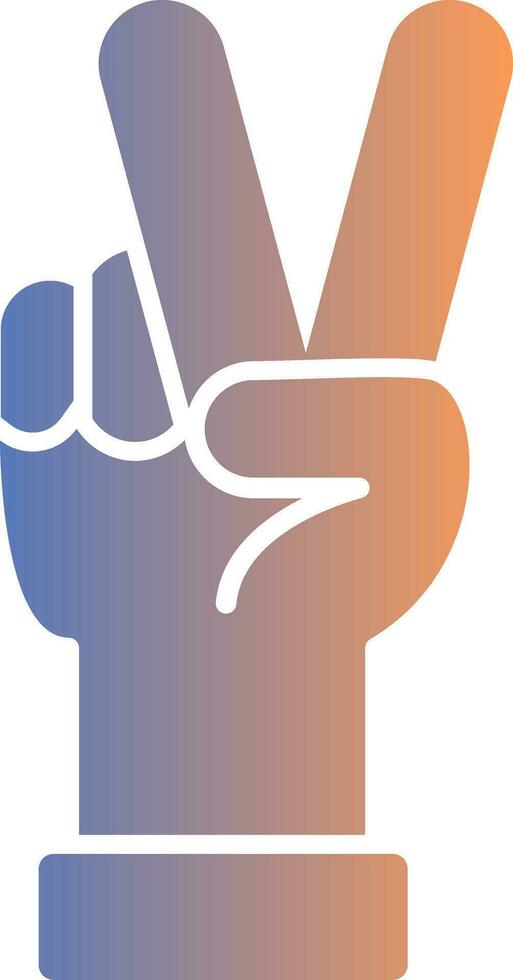 Peace Gradient Icon vector