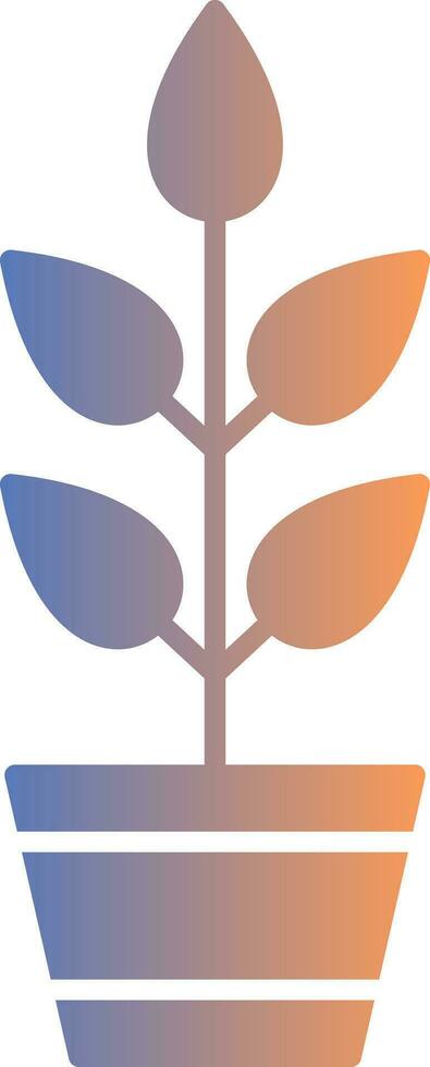 Plant Gradient Icon vector