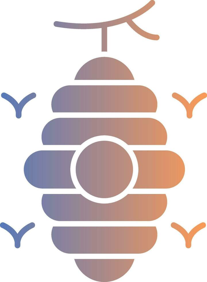 Beehive Gradient Icon vector