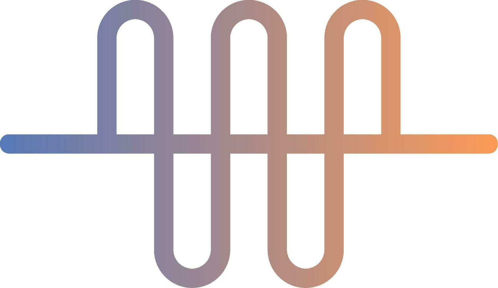 Audio Wave Gradient Icon vector