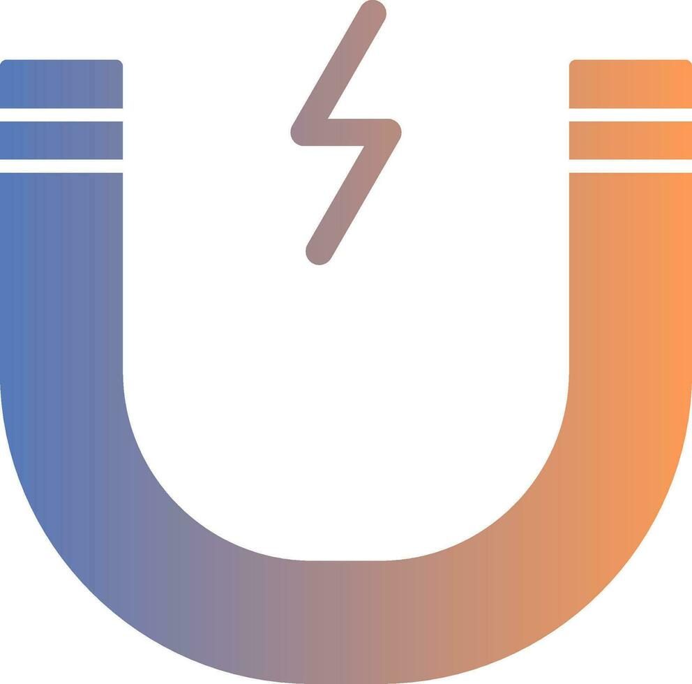 Magnetic Gradient Icon vector