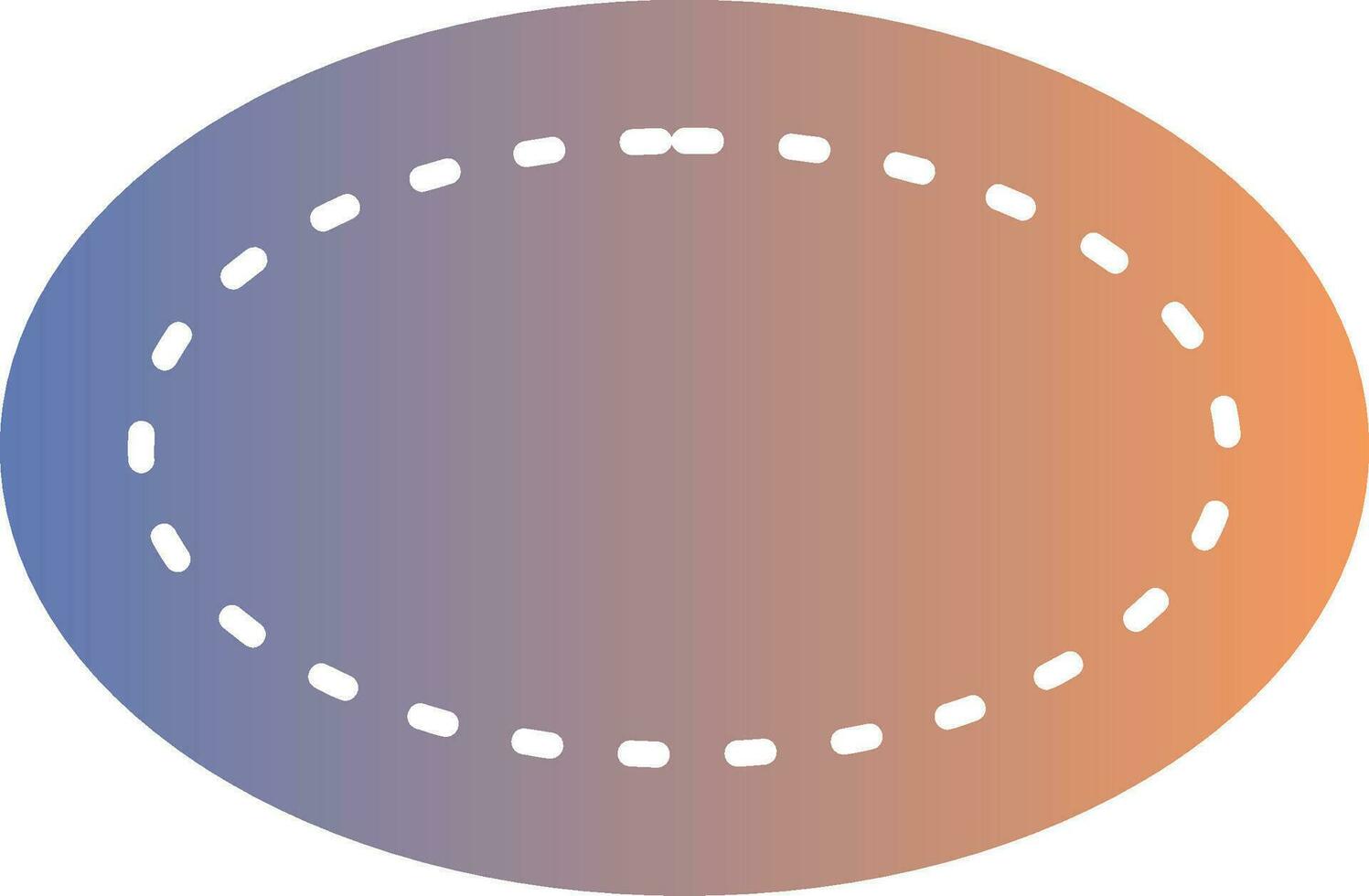 Oval Gradient Icon vector