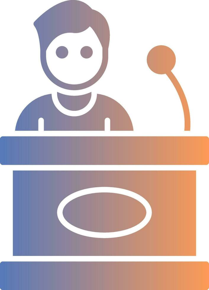 Politician Gradient Icon vector