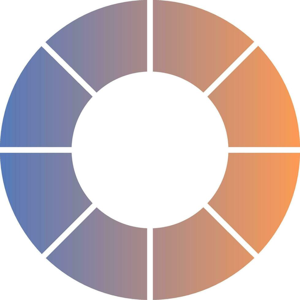 Color Wheel Gradient Icon vector