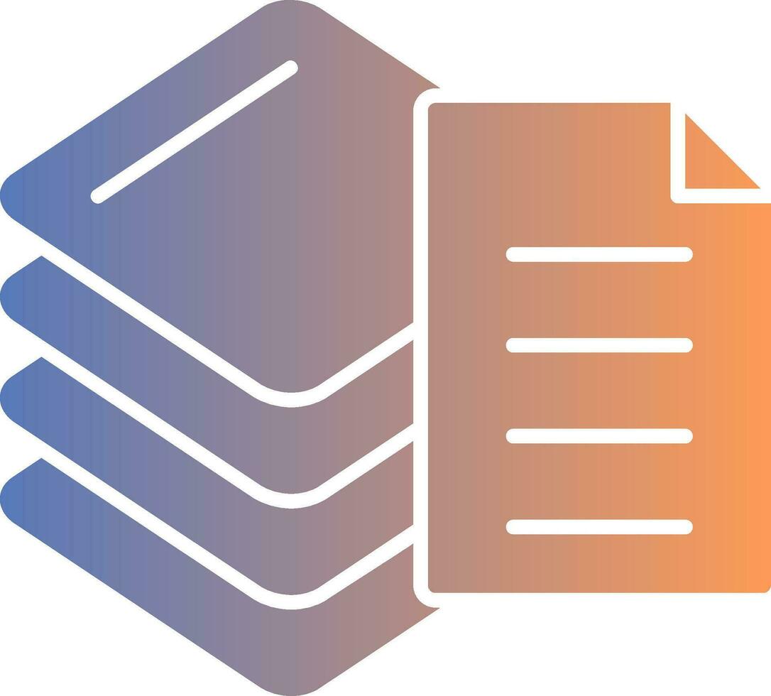 Stacks Gradient Icon vector
