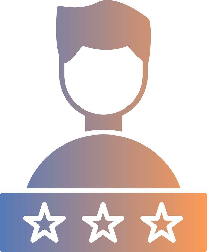 Satisfaction Gradient Icon vector