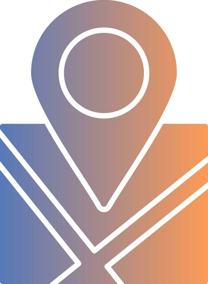Location Gradient Icon vector