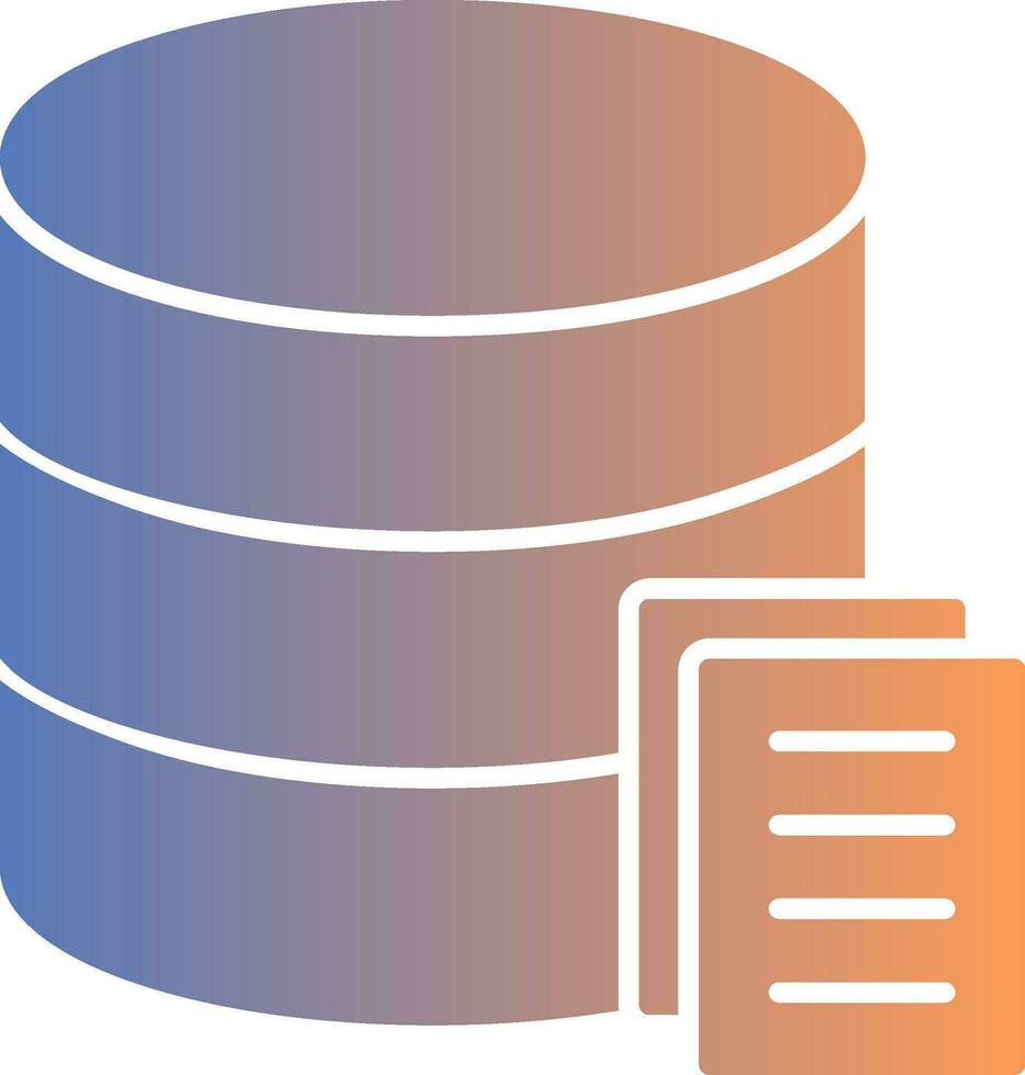 Data Gradient Icon vector