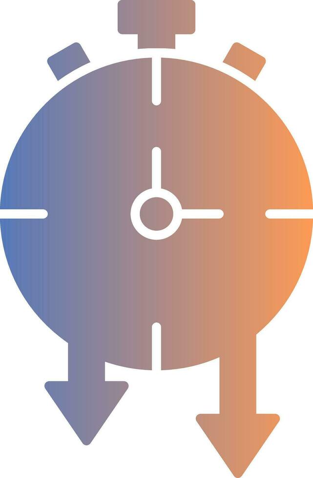 Timer Gradient Icon vector