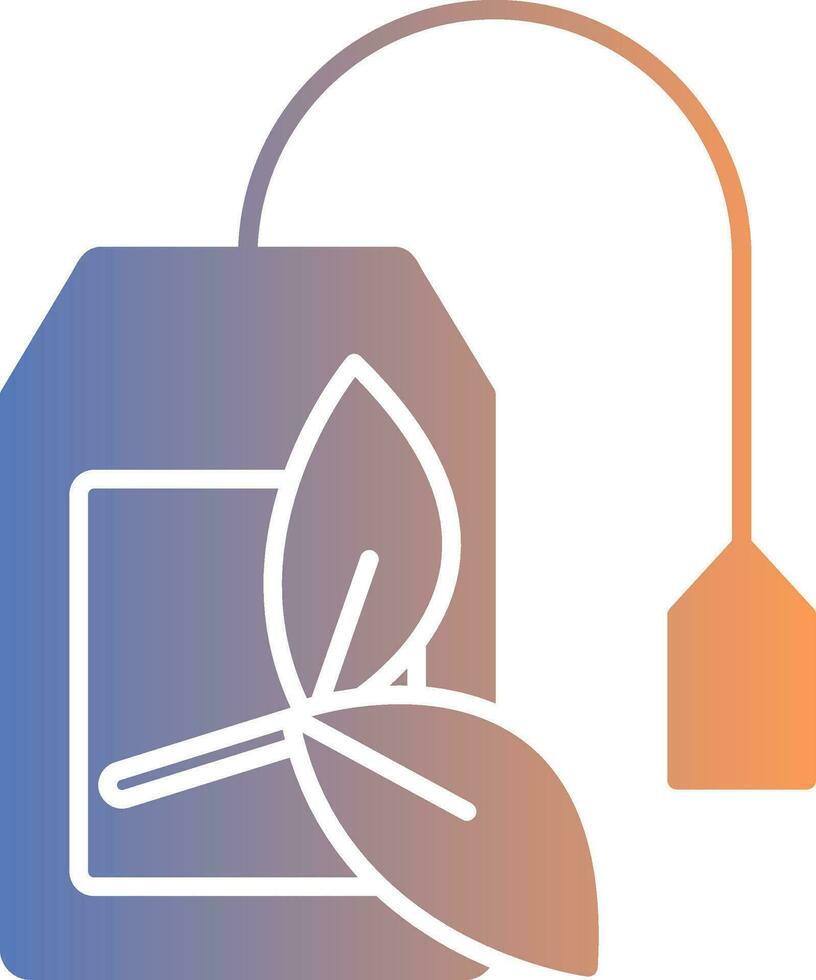 Teabag Gradient Icon vector