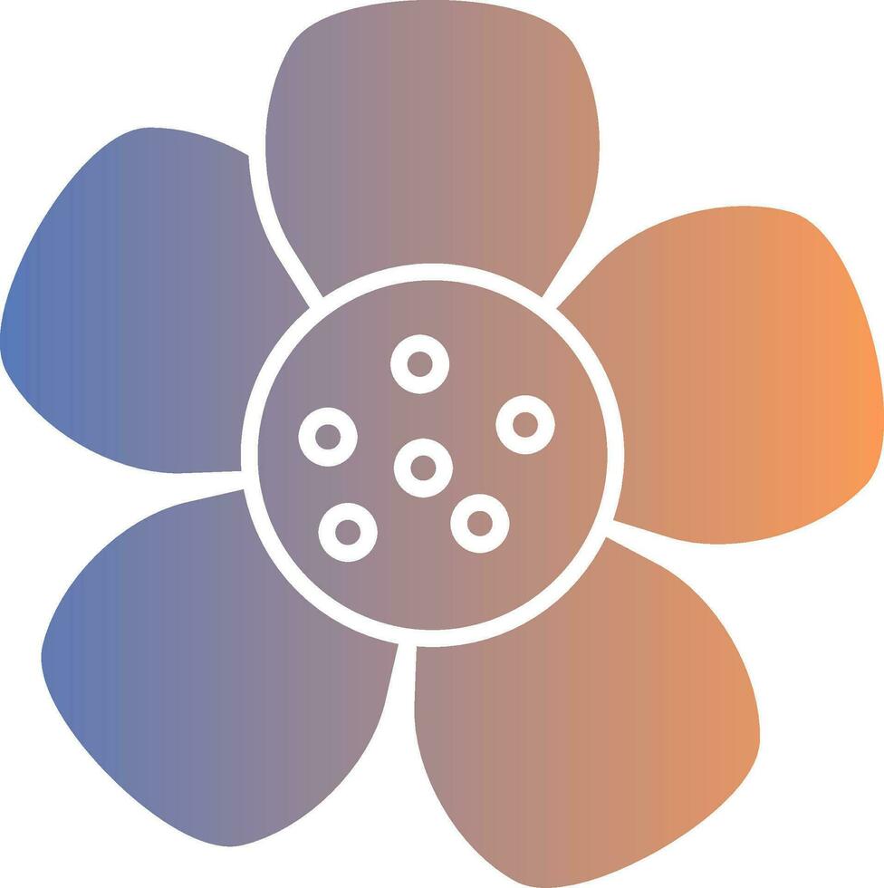 Nasturtium Gradient Icon vector