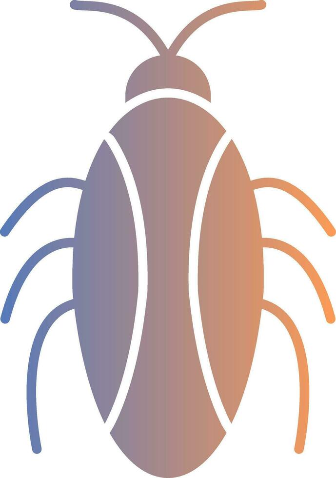 Cockroach Gradient Icon vector
