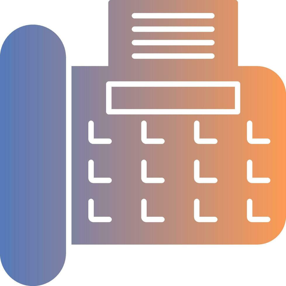 Fax Gradient Icon vector