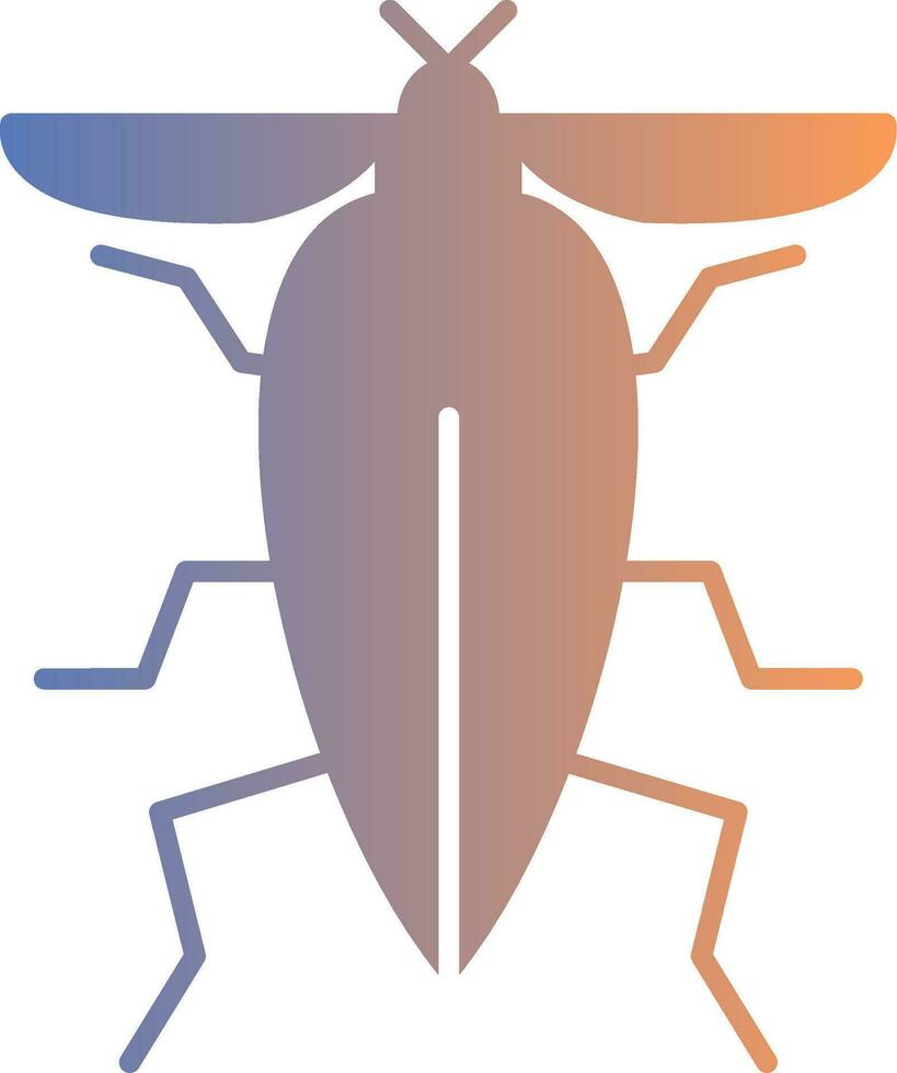 insecto degradado icono vector