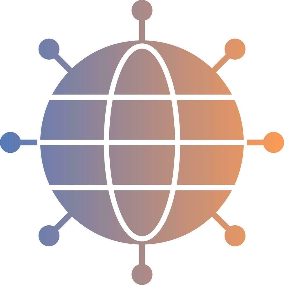 Networking Gradient Icon vector
