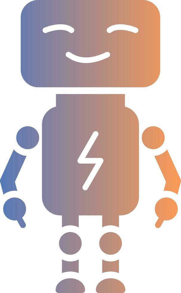 Bot Gradient Icon vector