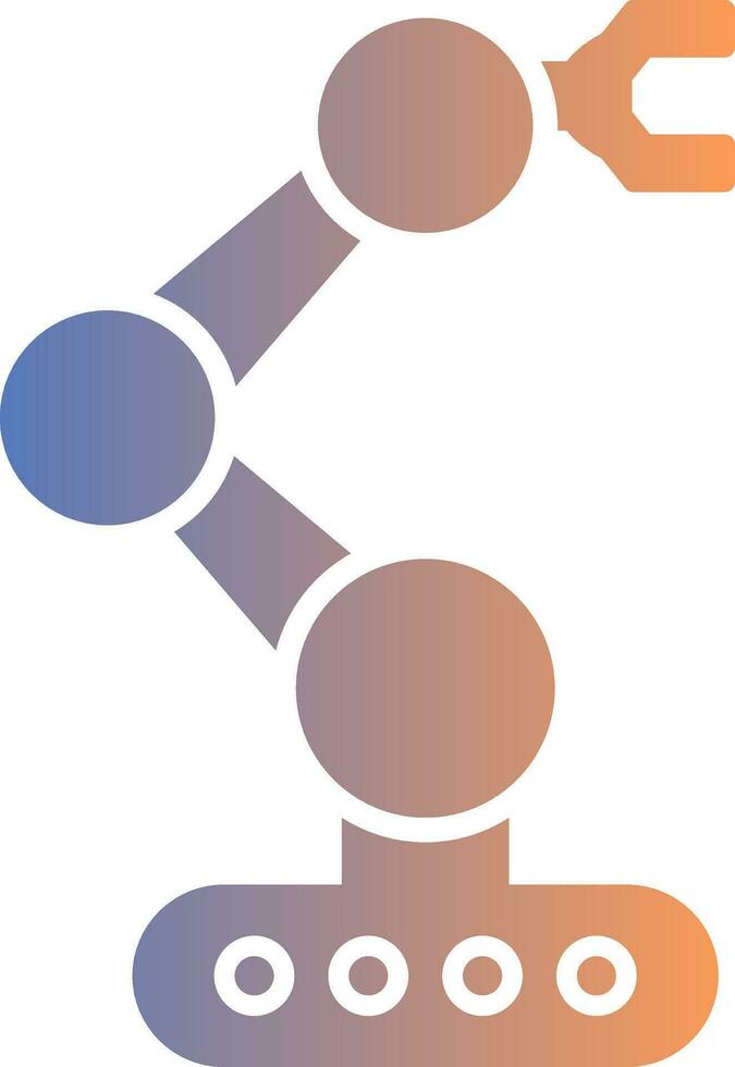 Robotics Gradient Icon vector