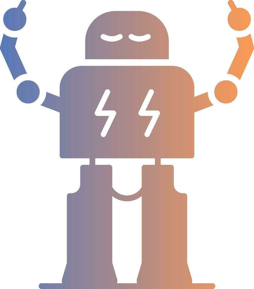 Robotics Gradient Icon vector