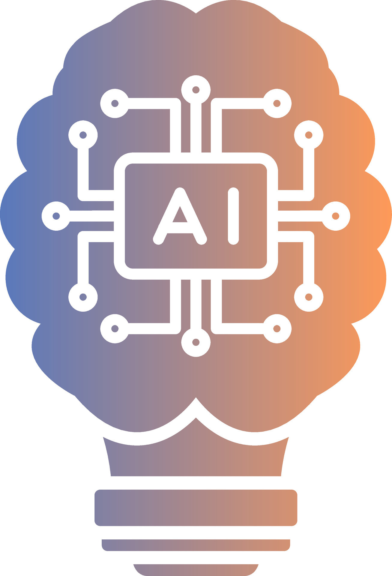 Artificial Intelligence Gradient Icon 36963495 Vector Art at Vecteezy