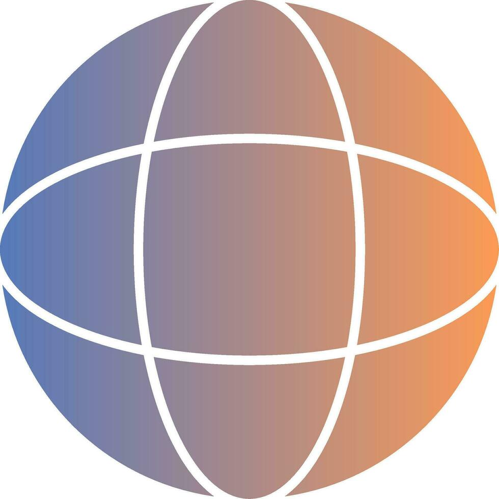 Globe Gradient Icon vector