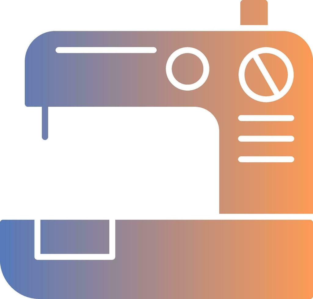 Sewing Machine  Gradient Icon vector