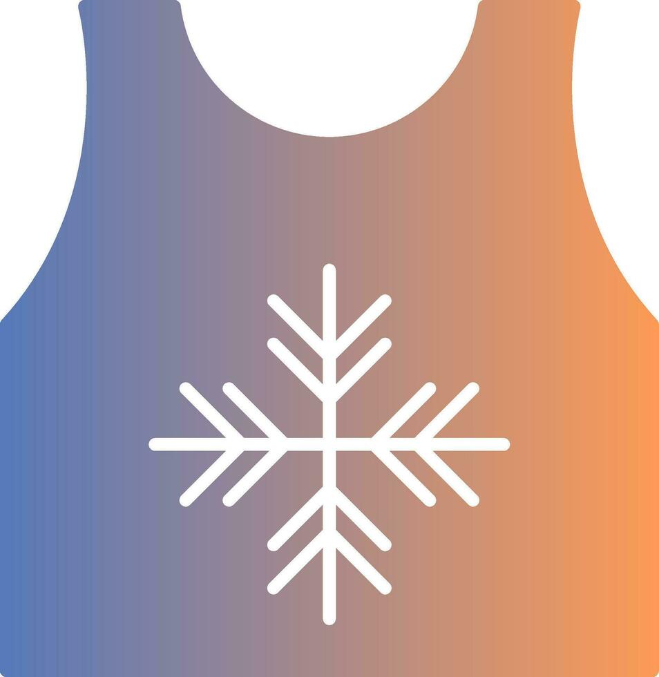 Tanktop Gradient Icon vector