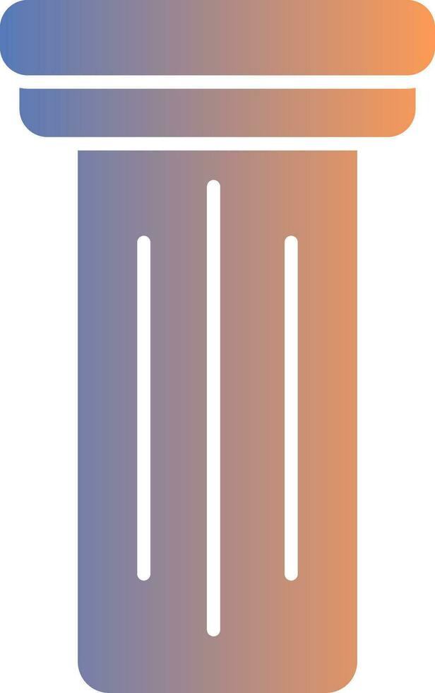 Pillar Gradient Icon vector