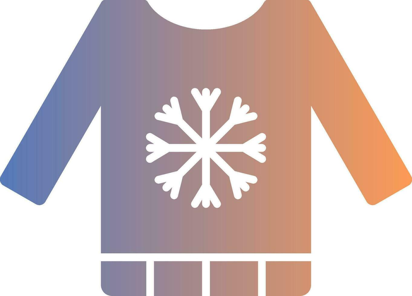 Sweater Gradient Icon vector