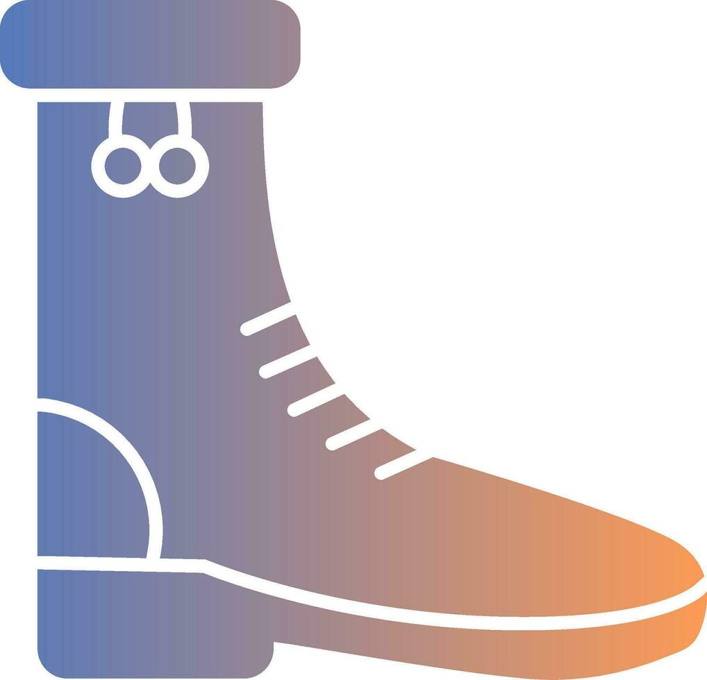 Rain Boots Gradient Icon vector