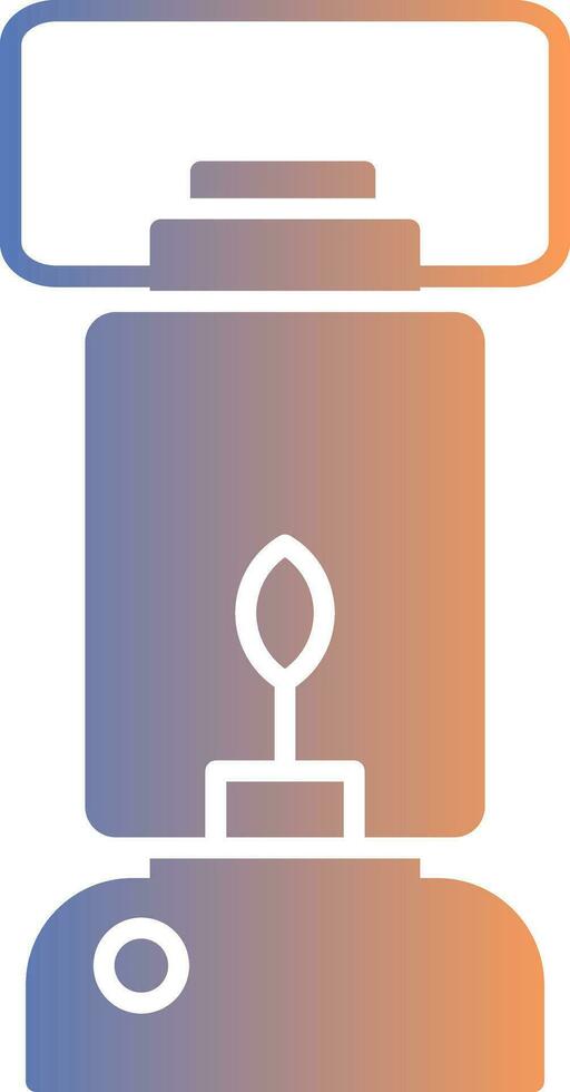 Oil Lamp Gradient Icon vector