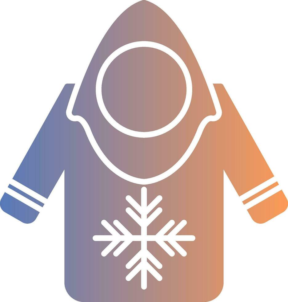 Hoodie Gradient Icon vector