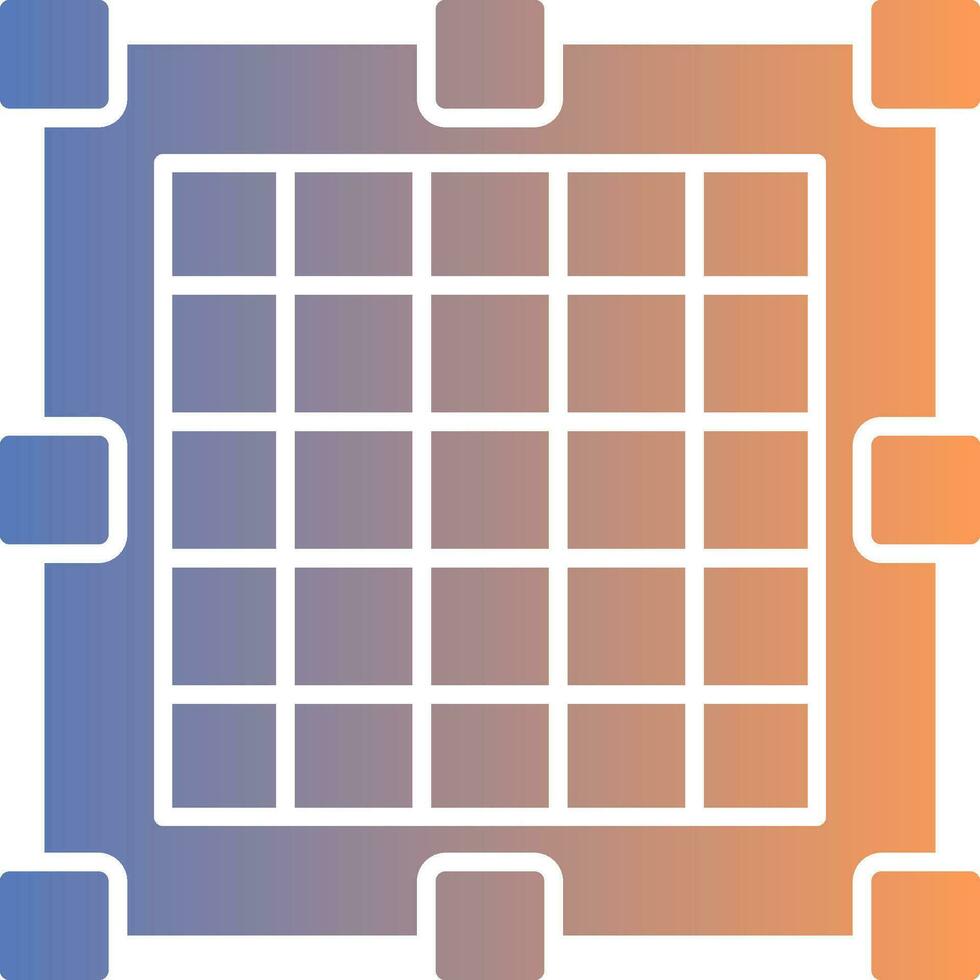 Grid Gradient Icon vector