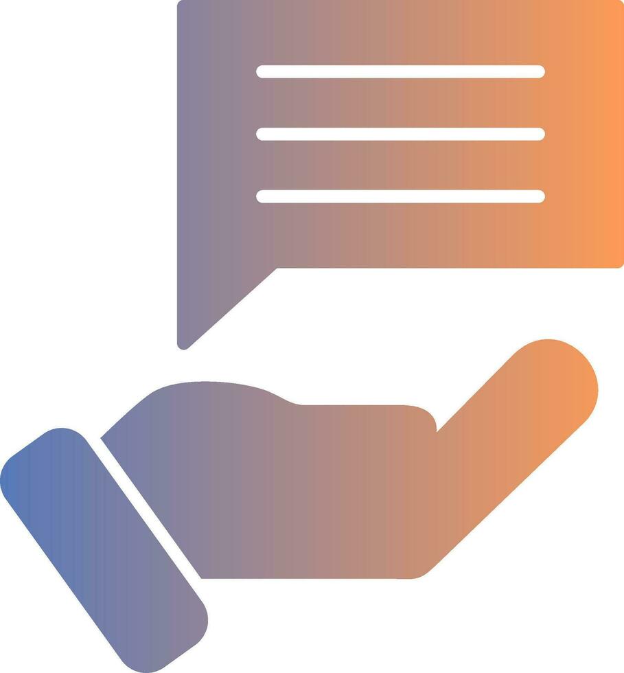 Feedback Gradient Icon vector