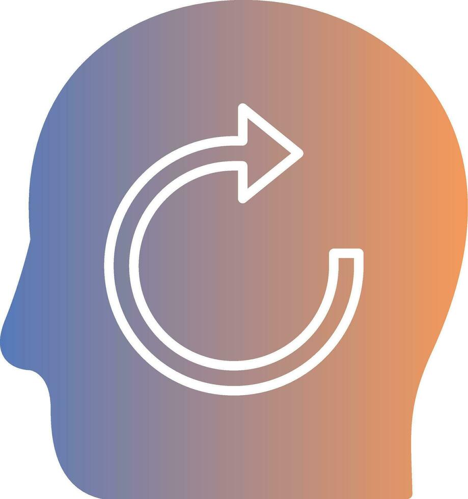 Refresh Gradient Icon vector