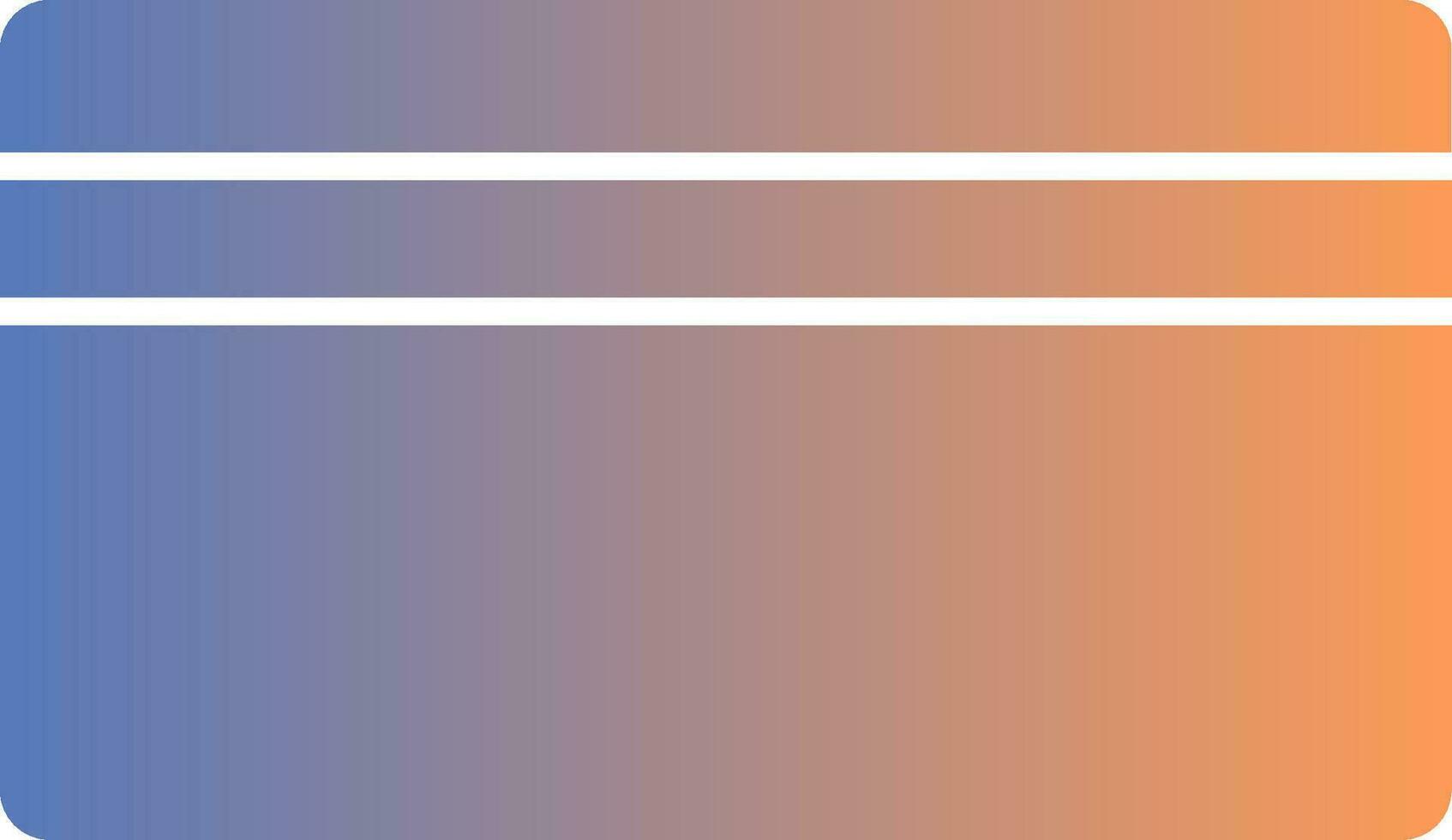 Credit Card Gradient Icon vector