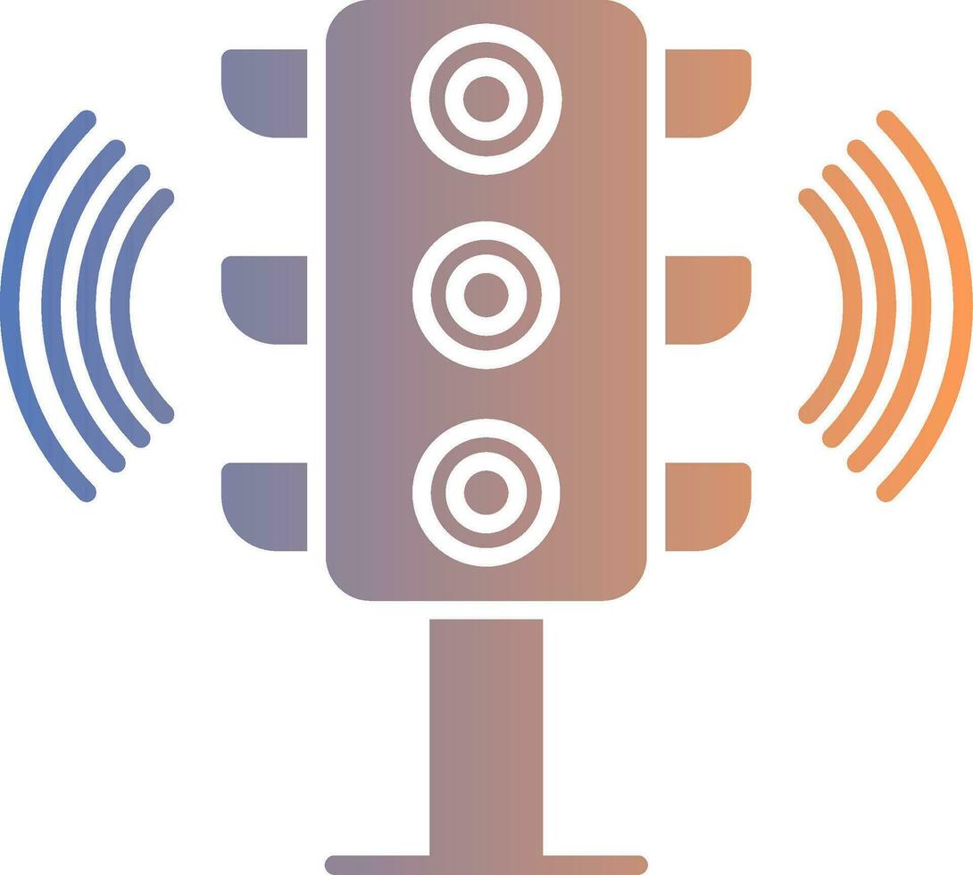 Traffic Signal Gradient Icon vector