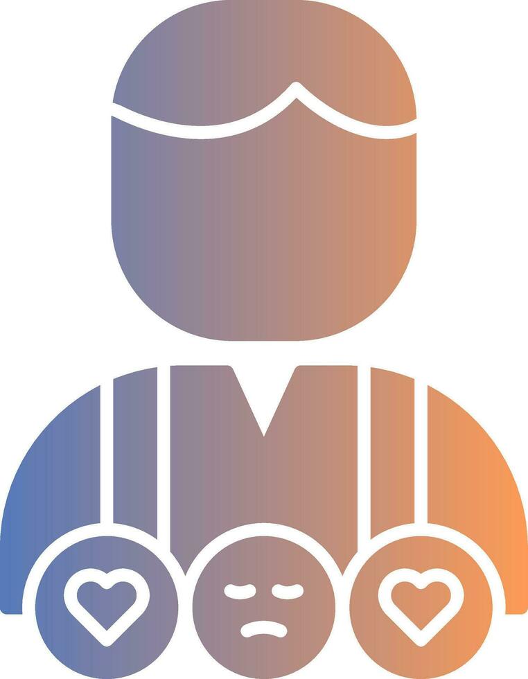 Customer Review Gradient Icon vector