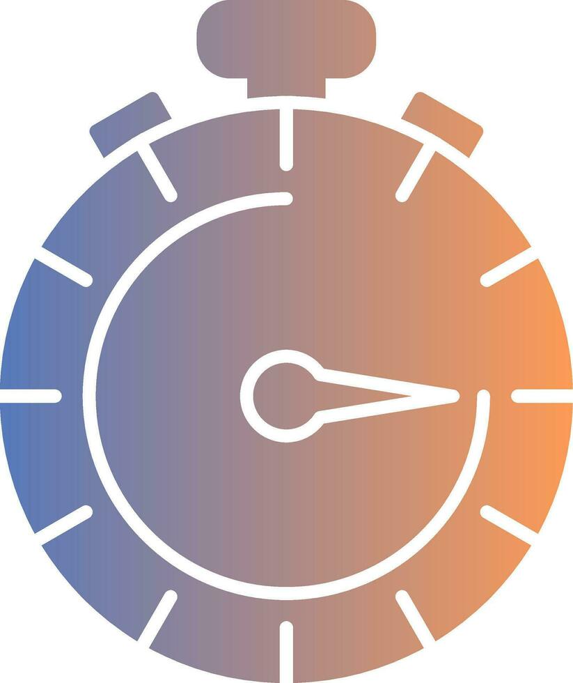 Stopwatch Gradient Icon vector