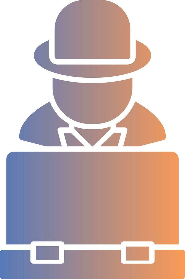 Hacker Gradient Icon vector