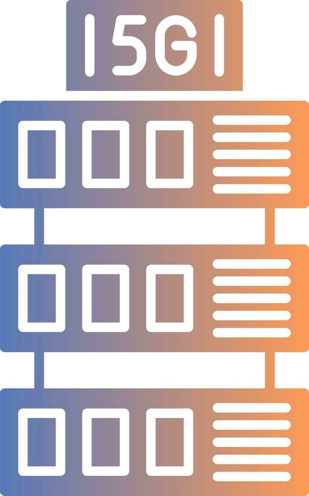 Server Gradient Icon vector