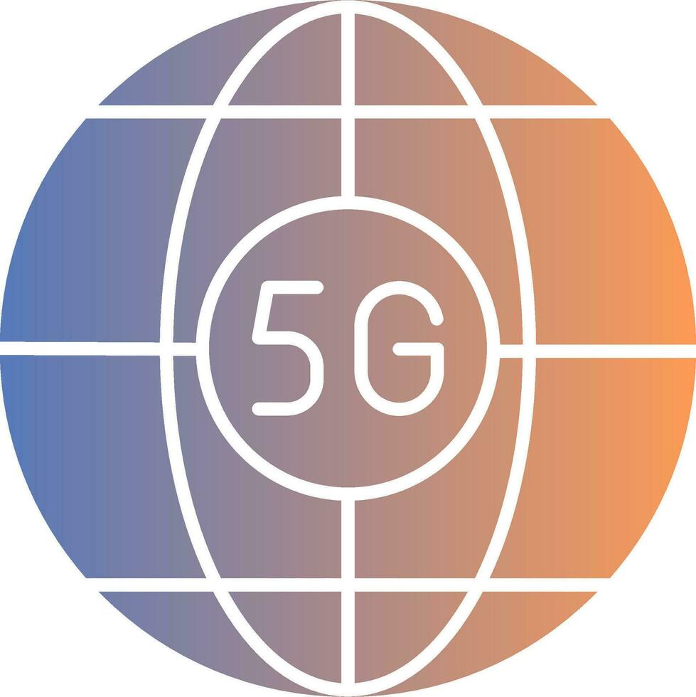 Global Gradient Icon vector
