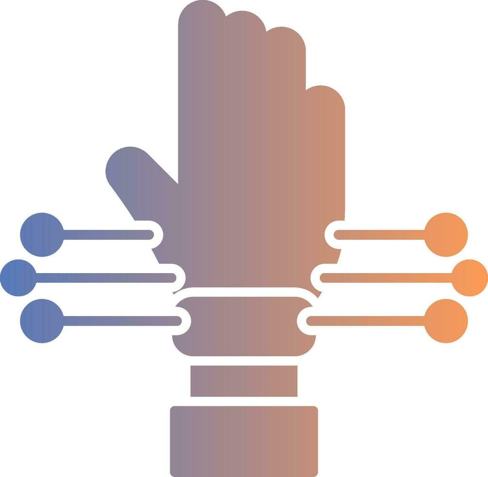 Glove Gradient Icon vector