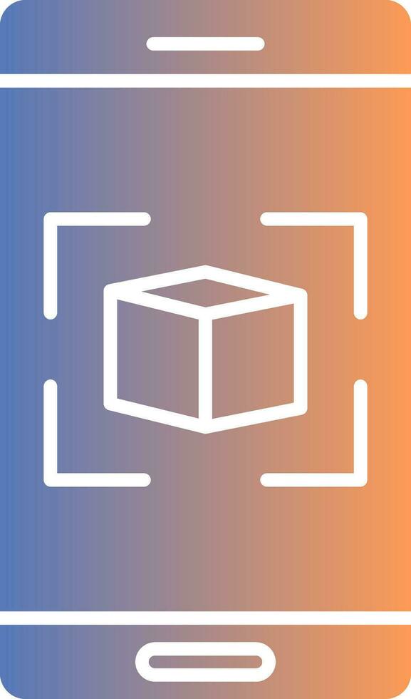Augmented Reality Gradient Icon vector