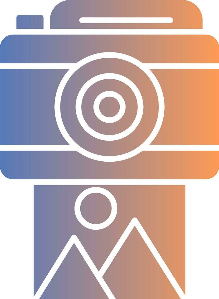 Camera Gradient Icon vector