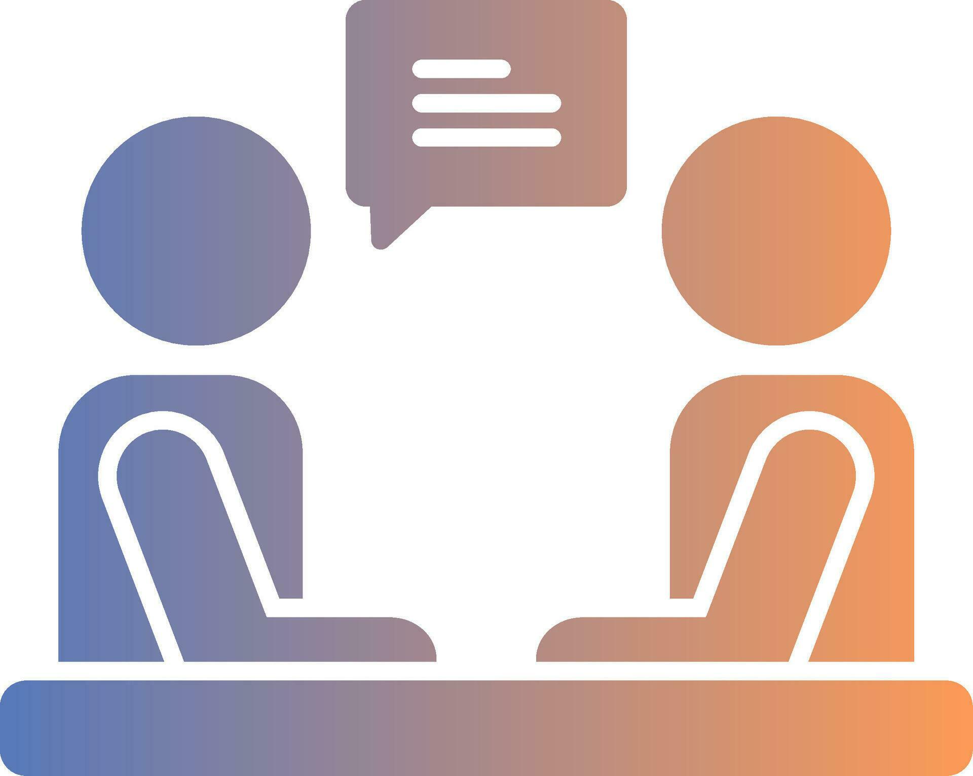 Interview Gradient Icon 36964070 Vector Art at Vecteezy